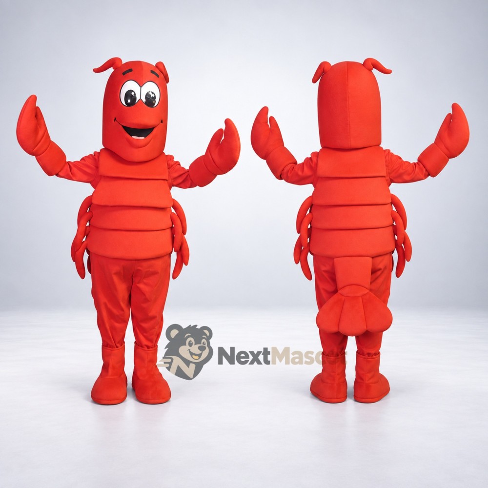 Lobster Mascot Costume - Red for Festivals Lobster Mascot Costume - Red for Festivals