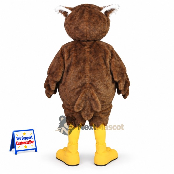 Owl Mascot Costume - Brown for Carnivals Owl Mascot Costume - Brown for Carnivals