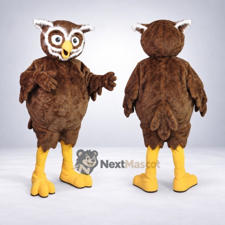 Owl Mascot Costume - Brown for Carnivals Owl Mascot Costume - Brown for Carnivals