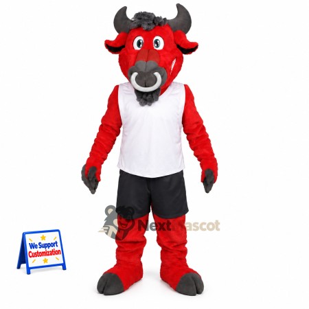 Bull Mascot Costume - Red for Sports Days Bull Mascot Costume - Red for Sports Days