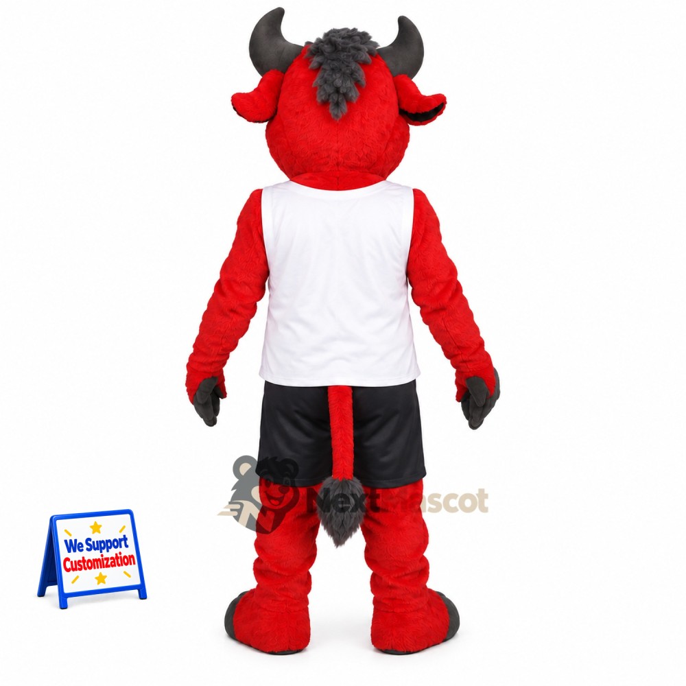 Bull Mascot Costume - Red for Sports Days Bull Mascot Costume - Red for Sports Days