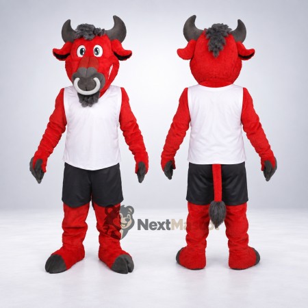 Bull Mascot Costume - Red for Sports Days Bull Mascot Costume - Red for Sports Days