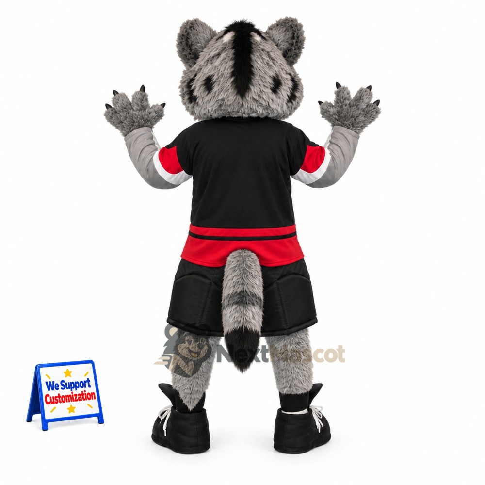 Wolf Mascot Costume - Black Uniform for Parades Wolf Mascot Costume - Black Uniform for Parades