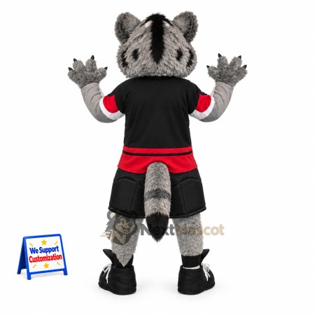 Wolf Mascot Costume - Black Uniform for Parades Wolf Mascot Costume - Black Uniform for Parades