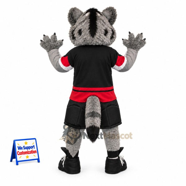 Wolf Mascot Costume - Black Uniform for Parades Wolf Mascot Costume - Black Uniform for Parades