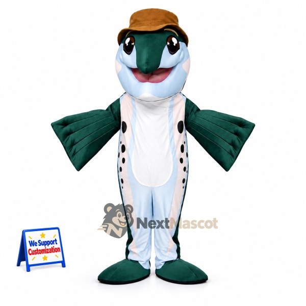 Fish Mascot Costume - Blue for School Events