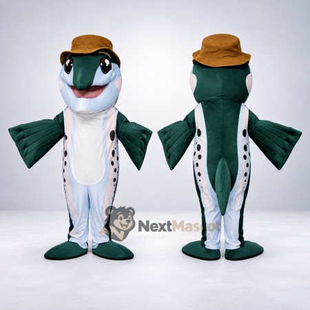 Fish Mascot Costume - Blue for School Events