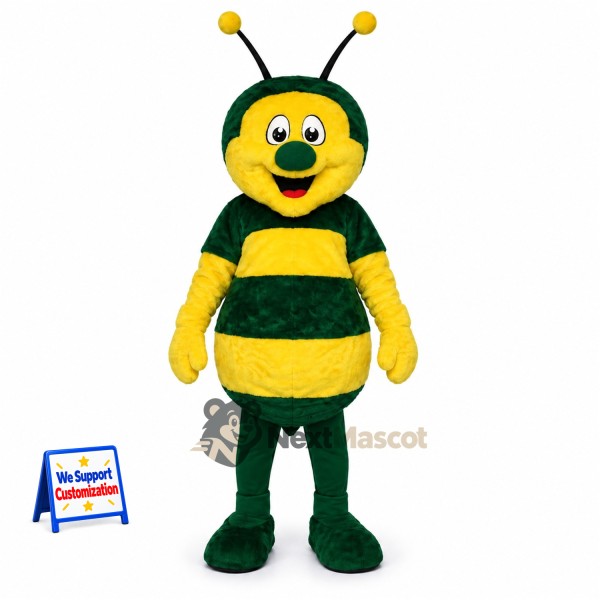 Bee Mascot Costume - Green for Spring Festivals