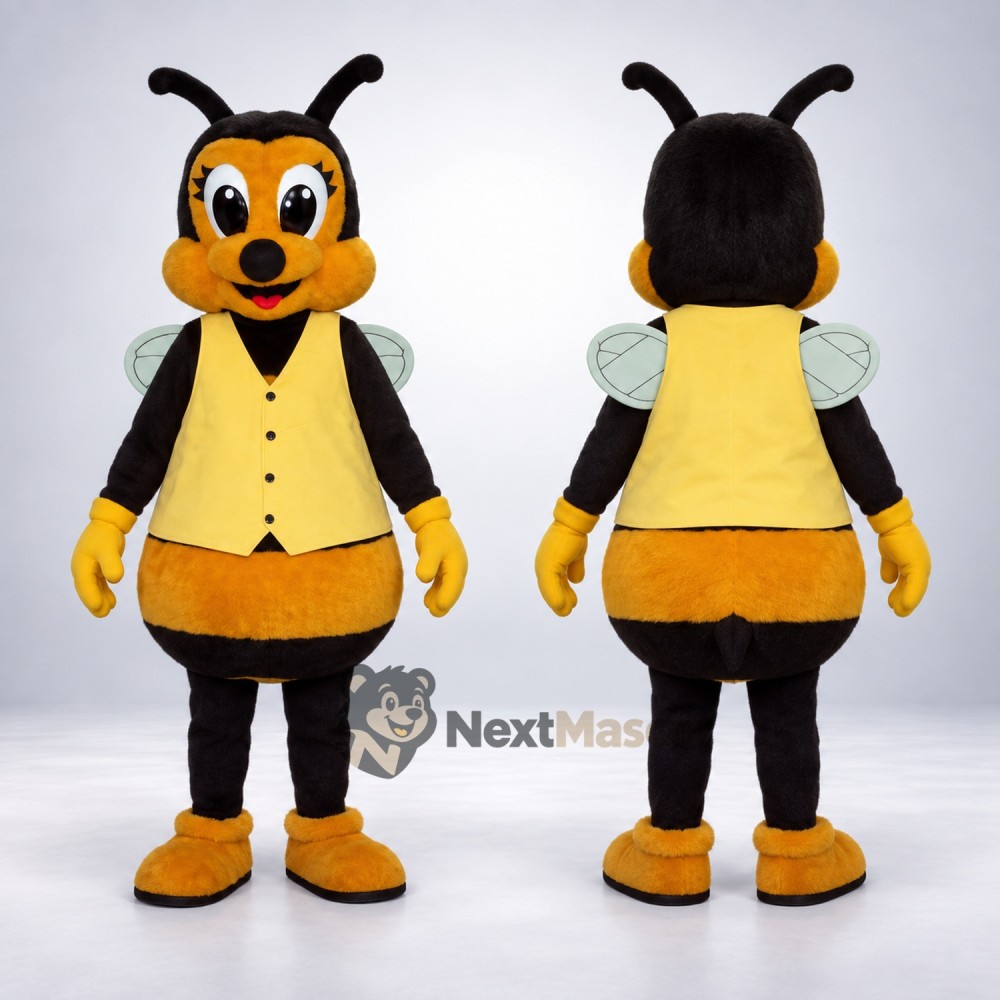 Bee Mascot Costume - Yellow Vest Bee Mascot Costume - Yellow Vest