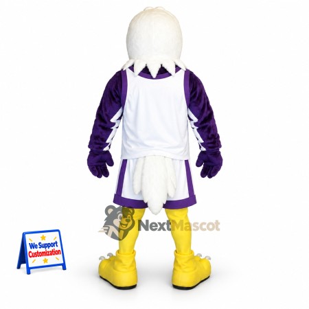 Eagle Mascot Costume - Purple Uniform