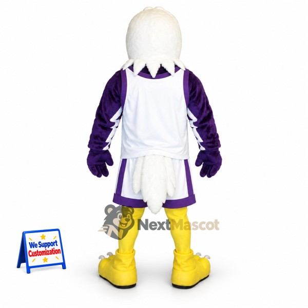 Eagle Mascot Costume - Purple Uniform Eagle Mascot Costume - Purple Uniform