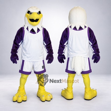 Eagle Mascot Costume - Purple Uniform