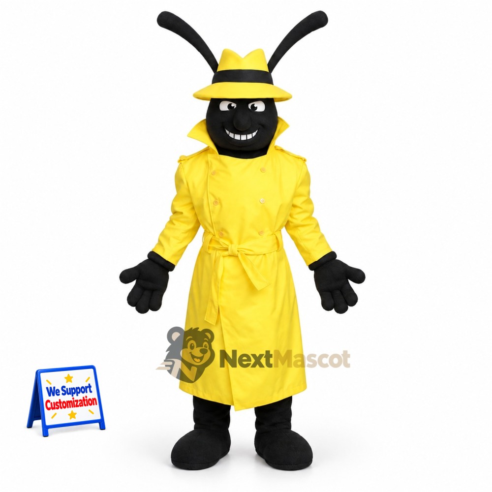 Ant Mascot Costume - Yellow Coat Ant Mascot Costume - Yellow Coat