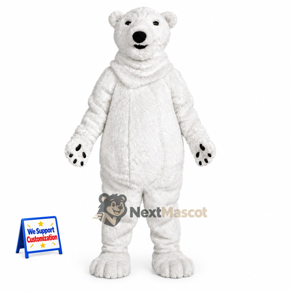 Polar Bear Mascot Costume for Stage Shows Polar Bear Mascot Costume for Stage Shows