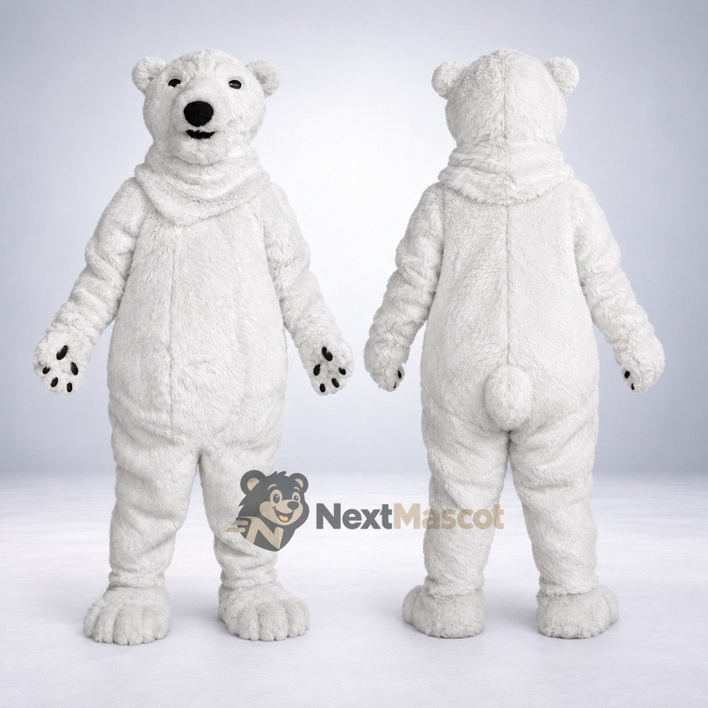 Polar Bear Mascot Costume for Stage Shows Polar Bear Mascot Costume for Stage Shows