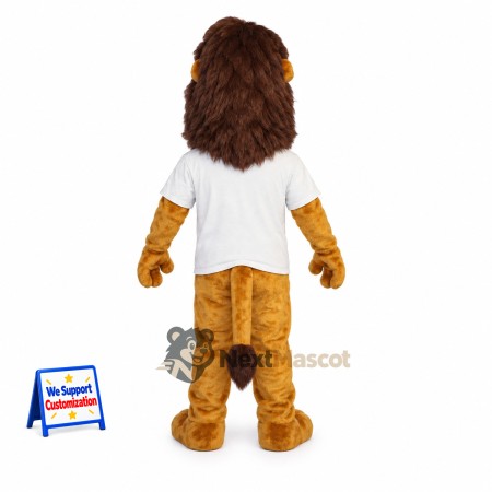Lion Mascot Costume - White Shirt for Parades Lion Mascot Costume - White Shirt for Parades