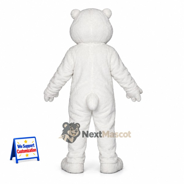 Bear Mascot Costume - White for Fairs Bear Mascot Costume - White for Fairs