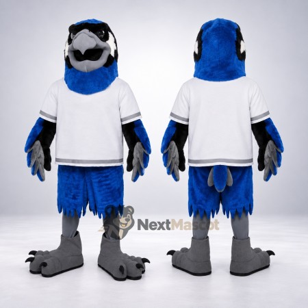 Blue Jay Mascot Costume - White Shirt for Community Events Blue Jay Mascot Costume - White Shirt for Community Events