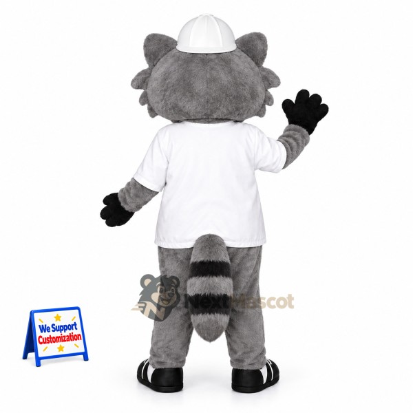 Raccoon Mascot Costume - White Shirt Raccoon Mascot Costume - White Shirt