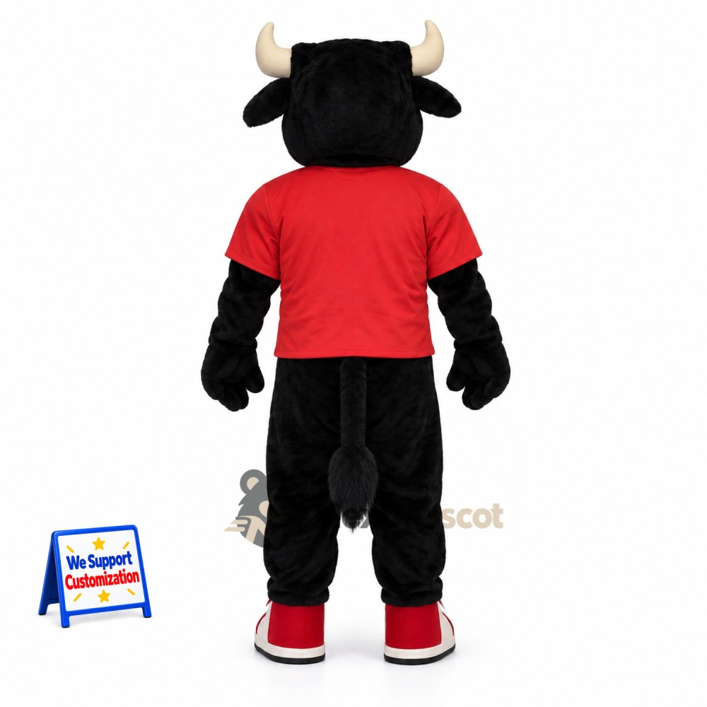 Bull Mascot Costume - Red Shirt for Parades Bull Mascot Costume - Red Shirt for Parades