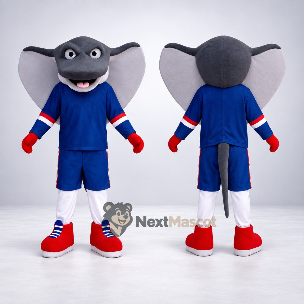 Stingray Mascot Costume - Blue Uniform Stingray Mascot Costume - Blue Uniform
