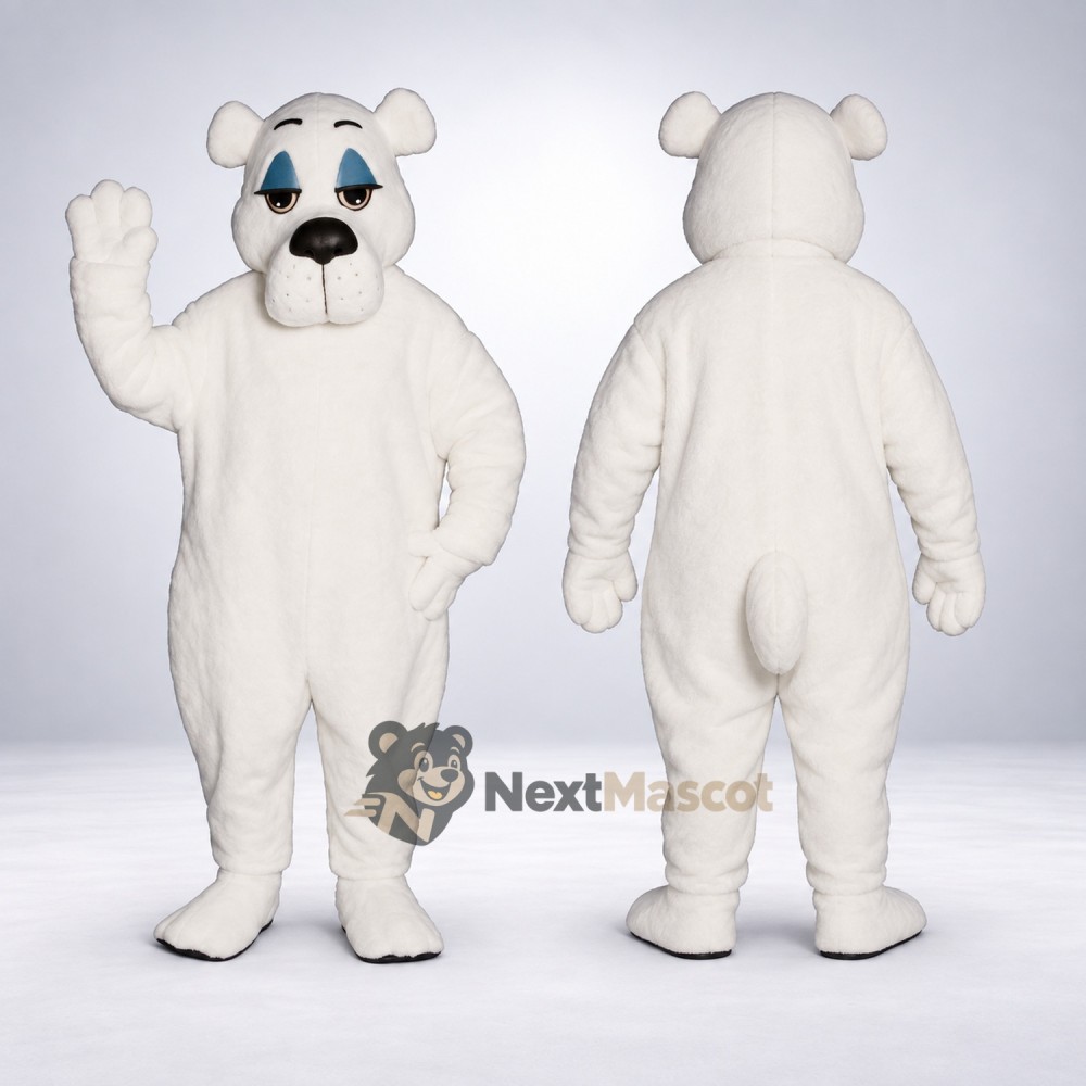 Bear Mascot Costume - White for Celebrations Bear Mascot Costume - White for Celebrations