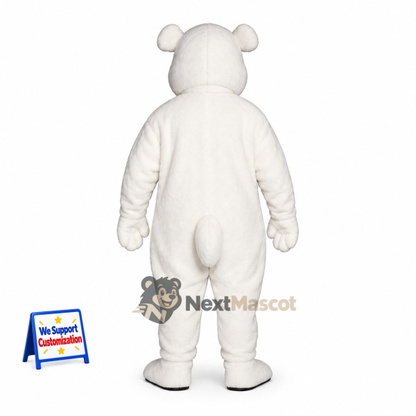 Bear Mascot Costume - White for Celebrations Bear Mascot Costume - White for Celebrations