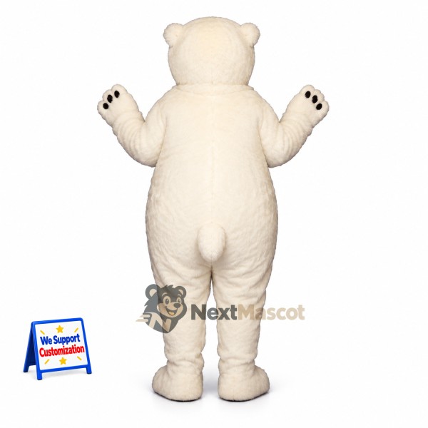 Bear Mascot Costume - White for Fan Events Bear Mascot Costume - White for Fan Events