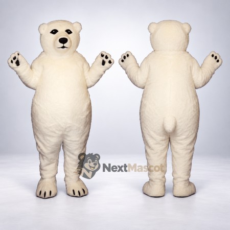 Bear Mascot Costume - White for Fan Events Bear Mascot Costume - White for Fan Events