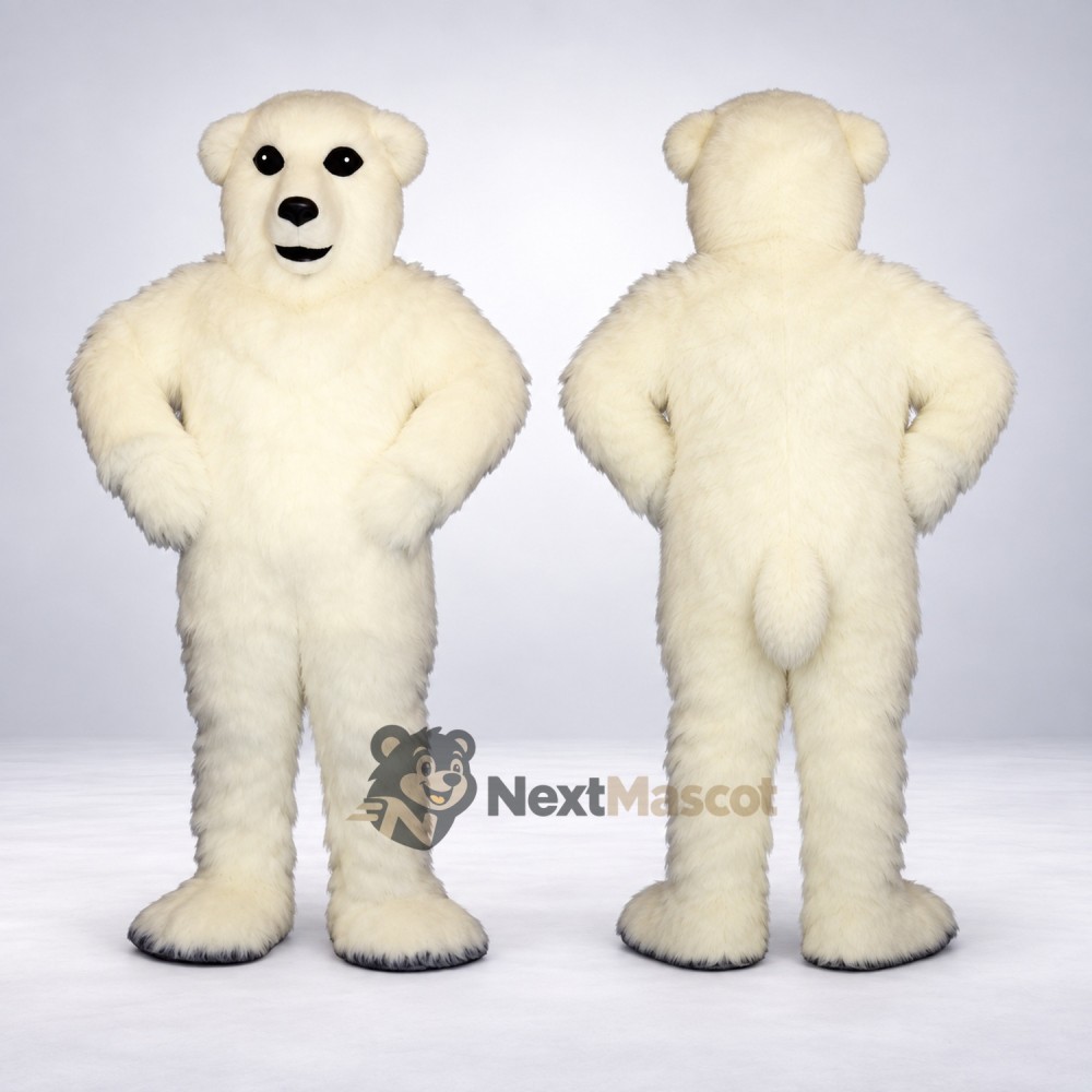 Bear Mascot Costume - White for Homecoming Bear Mascot Costume - White for Homecoming