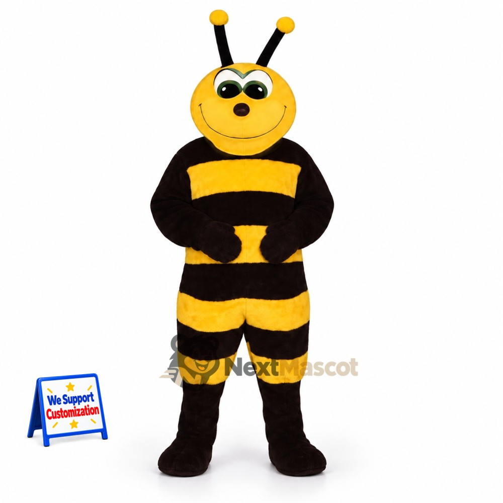Bee Mascot Costume - Folded Arms for Pollinator Events Bee Mascot Costume - Folded Arms for Pollinator Events