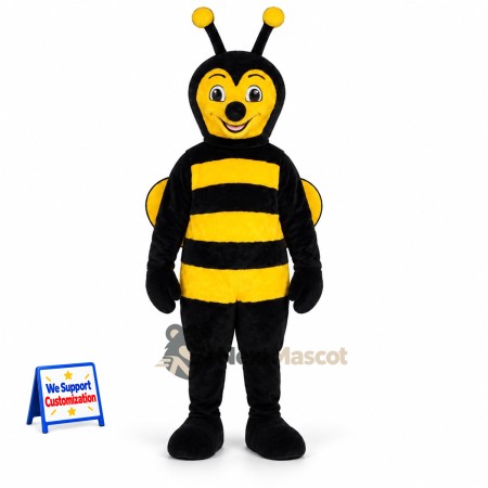 Bee Mascot Costume - Yellow, Black Legs and Yellow Wings for Garden Events Bee Mascot Costume - Yellow, Black Legs and Yellow Wings for Garden Events