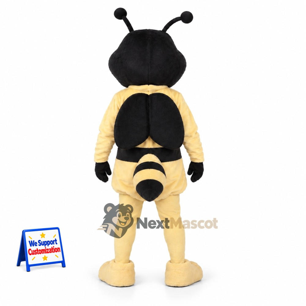 Bee Mascot Costume - Cream and Black Bee Mascot Costume - Cream and Black