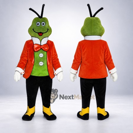 Grasshopper Mascot Costume - Red Jacket Grasshopper Mascot Costume - Red Jacket