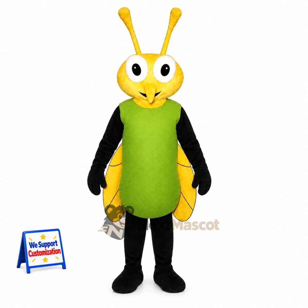 Grasshopper Mascot Costume - Green for Festivals Grasshopper Mascot Costume - Green for Festivals