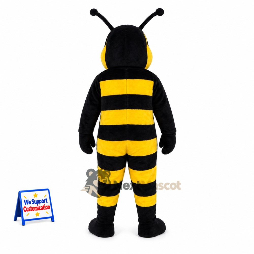 Bee Mascot Costume - Yellow, Angry Eyes Bee Mascot Costume - Yellow, Angry Eyes