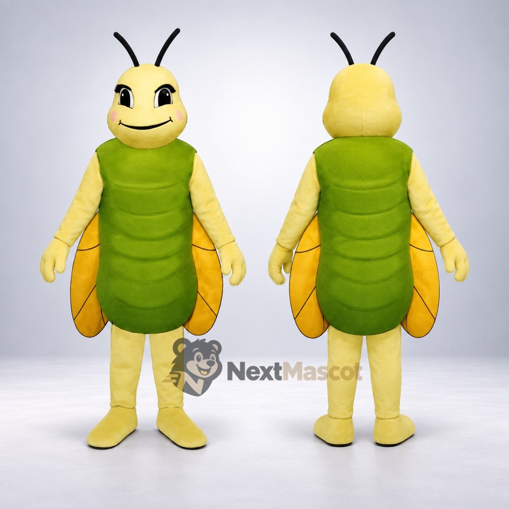 Grasshopper Mascot Costume - Green for Birthday Parties Grasshopper Mascot Costume - Green for Birthday Parties