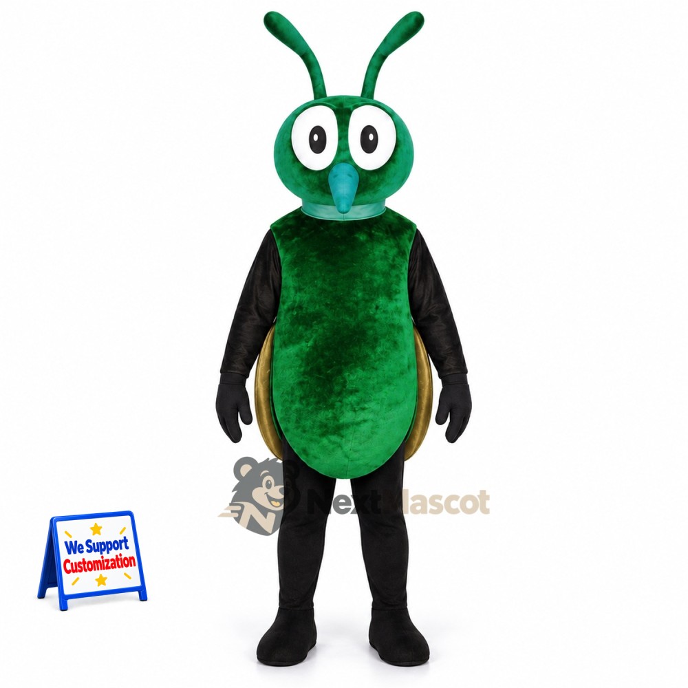 Mosquito Mascot Costume - Green for Parades Mosquito Mascot Costume - Green for Parades