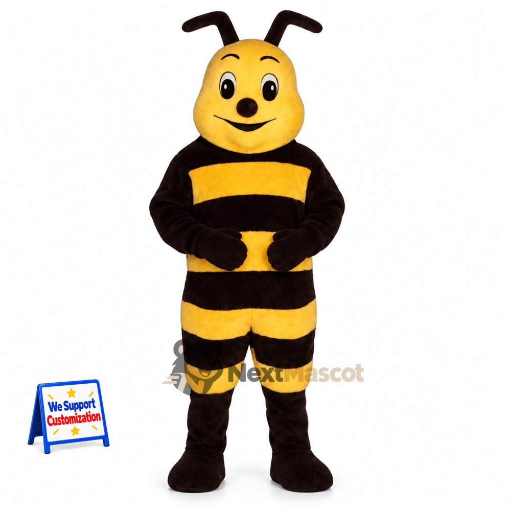 Bee Mascot Costume - Folded Arms for Spring Festivals Bee Mascot Costume - Folded Arms for Spring Festivals