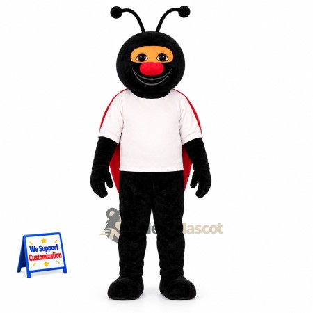 Ladybug Mascot Costume - White Shirt Ladybug Mascot Costume - White Shirt