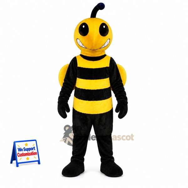 Bee Mascot Costume - Yellow, Small Yellow Wings