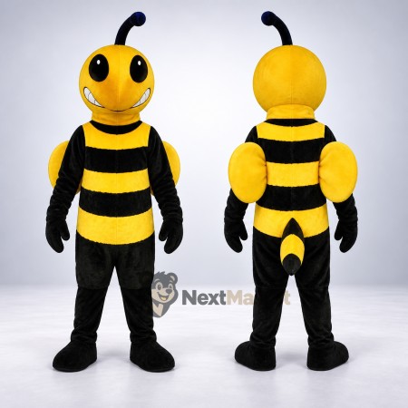 Bee Mascot Costume - Yellow, Small Yellow Wings Bee Mascot Costume - Yellow, Small Yellow Wings