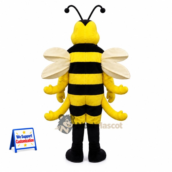 Bee Mascot Costume - Yellow, Extra Arms Bee Mascot Costume - Yellow, Extra Arms