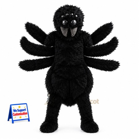 Spider Mascot Costume - Black for Parades Spider Mascot Costume - Black for Parades