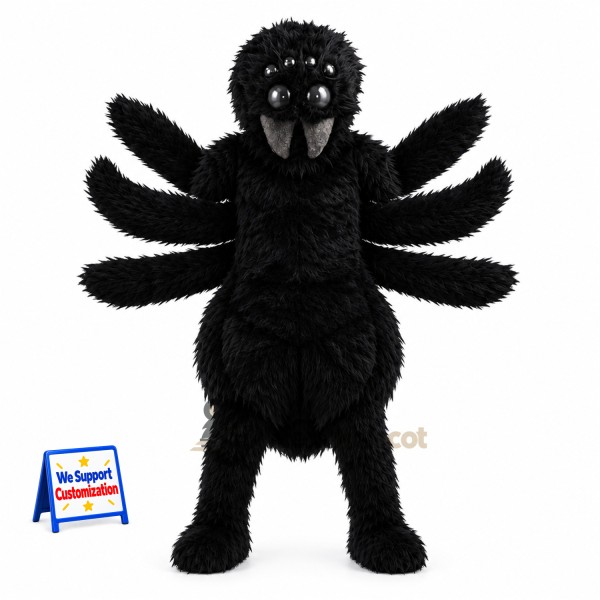 Spider Mascot Costume - Black for Parades