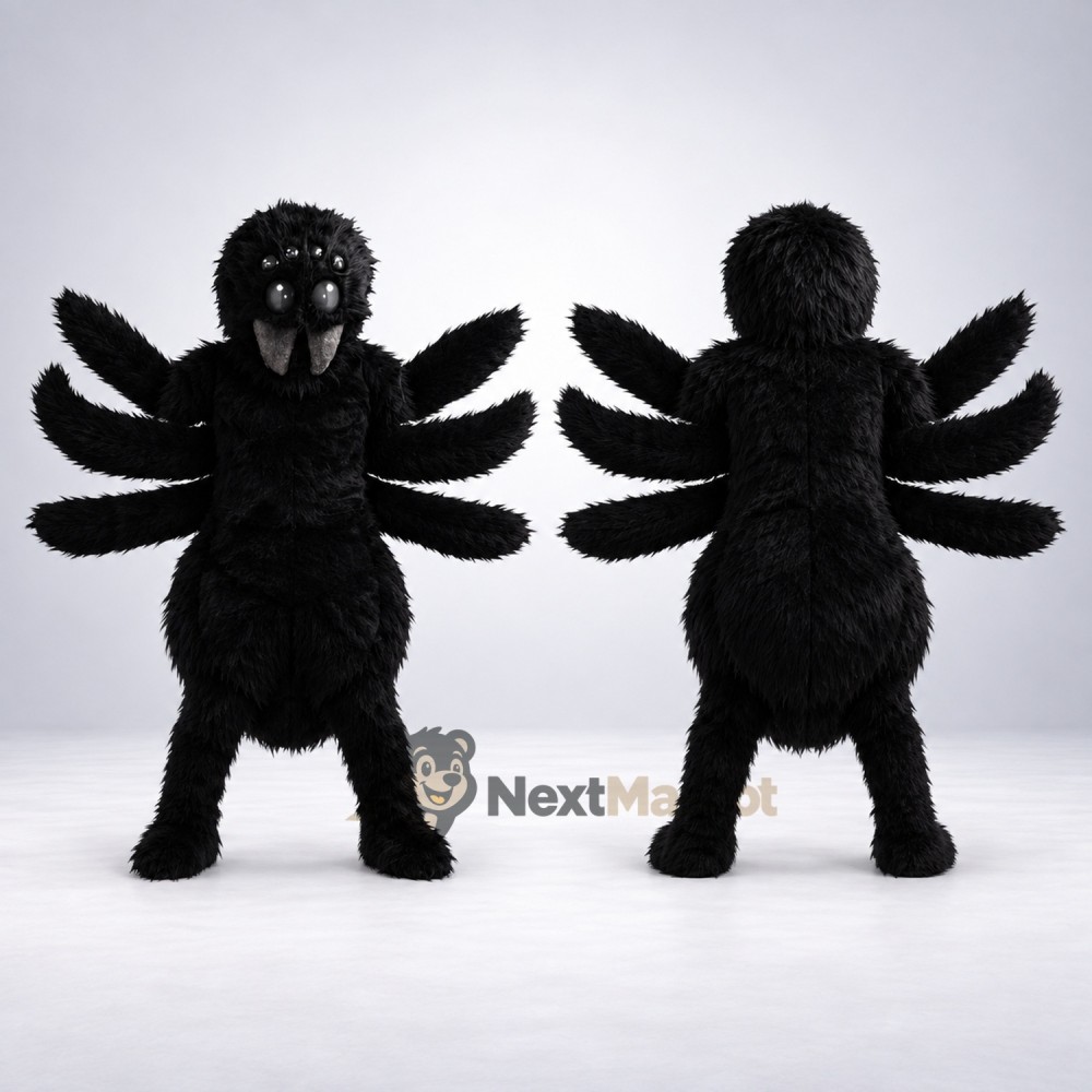 Spider Mascot Costume - Black for Parades Spider Mascot Costume - Black for Parades