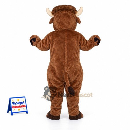 Bull Mascot Costume - Brown for Grand Openings Bull Mascot Costume - Brown for Grand Openings