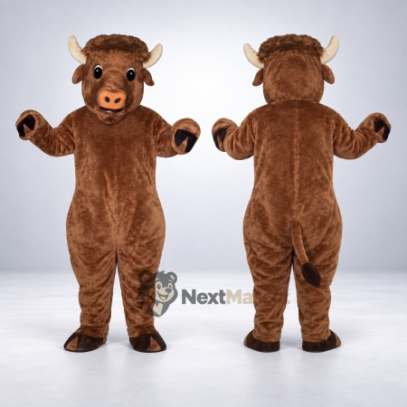 Bull Mascot Costume - Brown for Grand Openings Bull Mascot Costume - Brown for Grand Openings