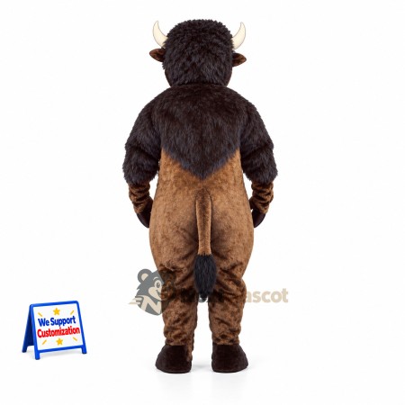 Buffalo Mascot Costume - Brown for School Events Buffalo Mascot Costume - Brown for School Events