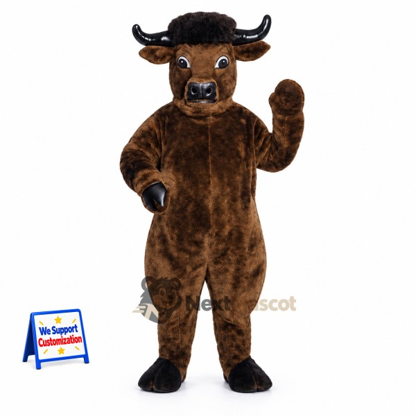 Bull Mascot Costume - Brown for Photo Events